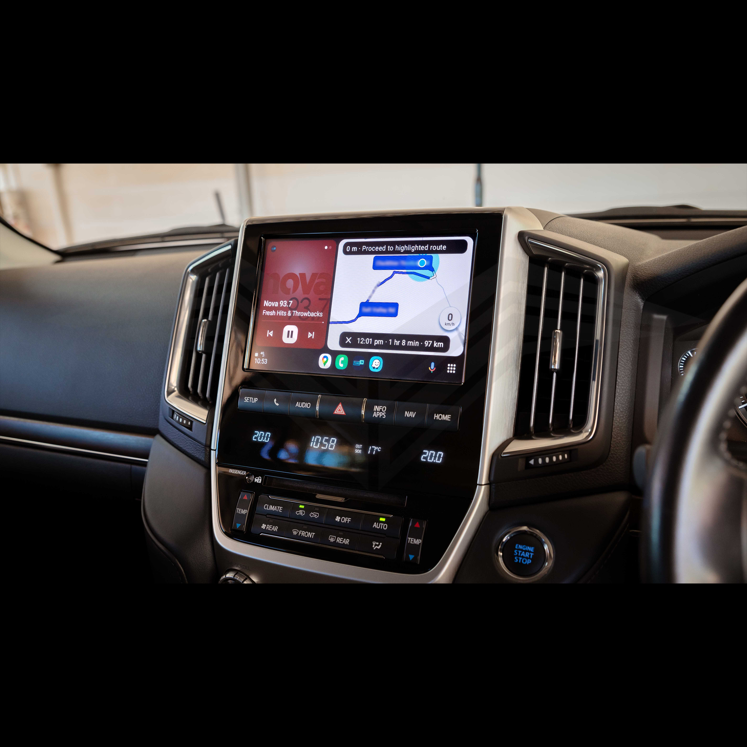 Apple CarPlay & Android Auto Integration for Toyota LC200 LandCruiser VX & Sahara 16-21