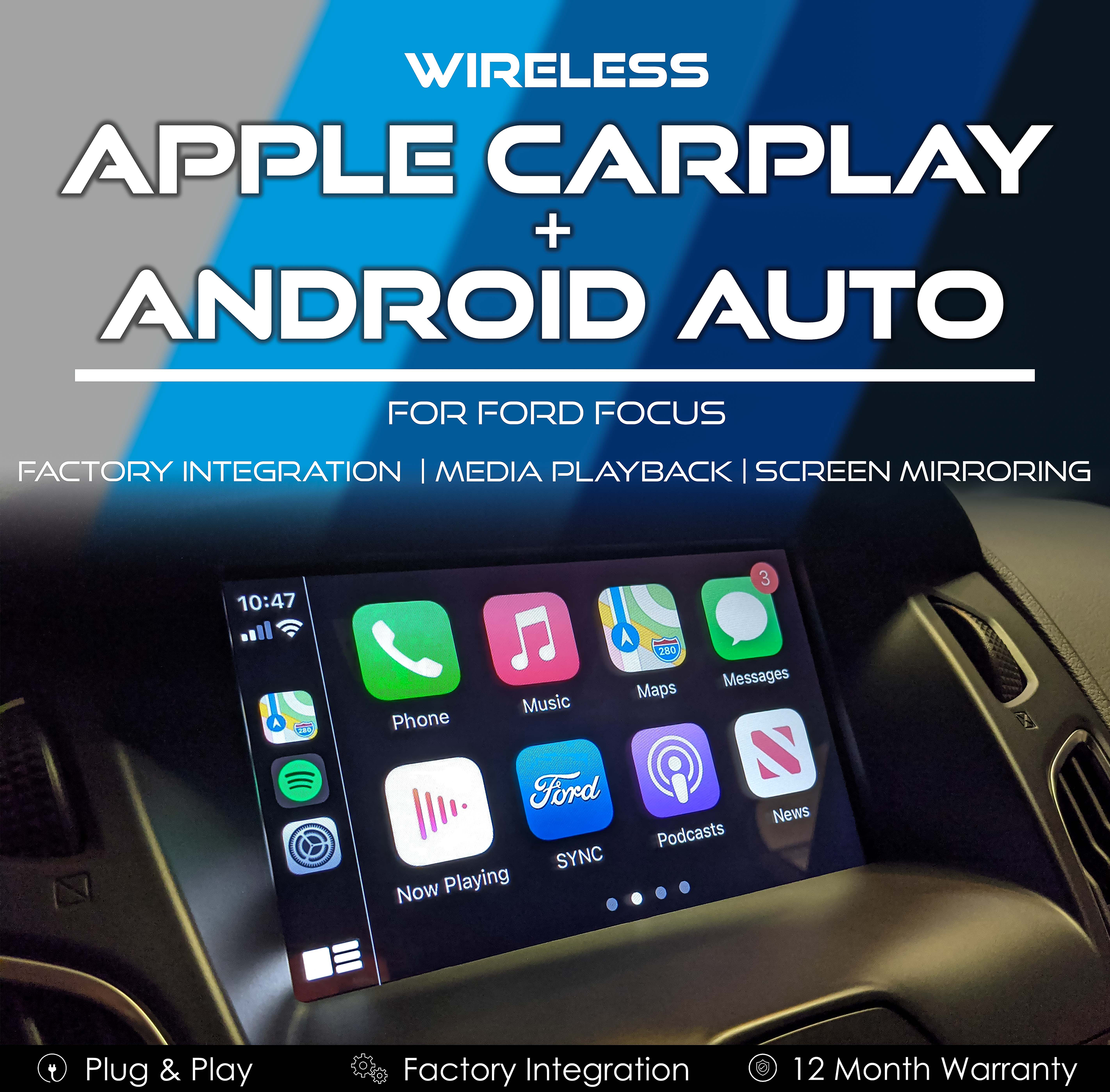 Wireless Apple CarPlay & Android Auto Integration for Ford LZ Focus