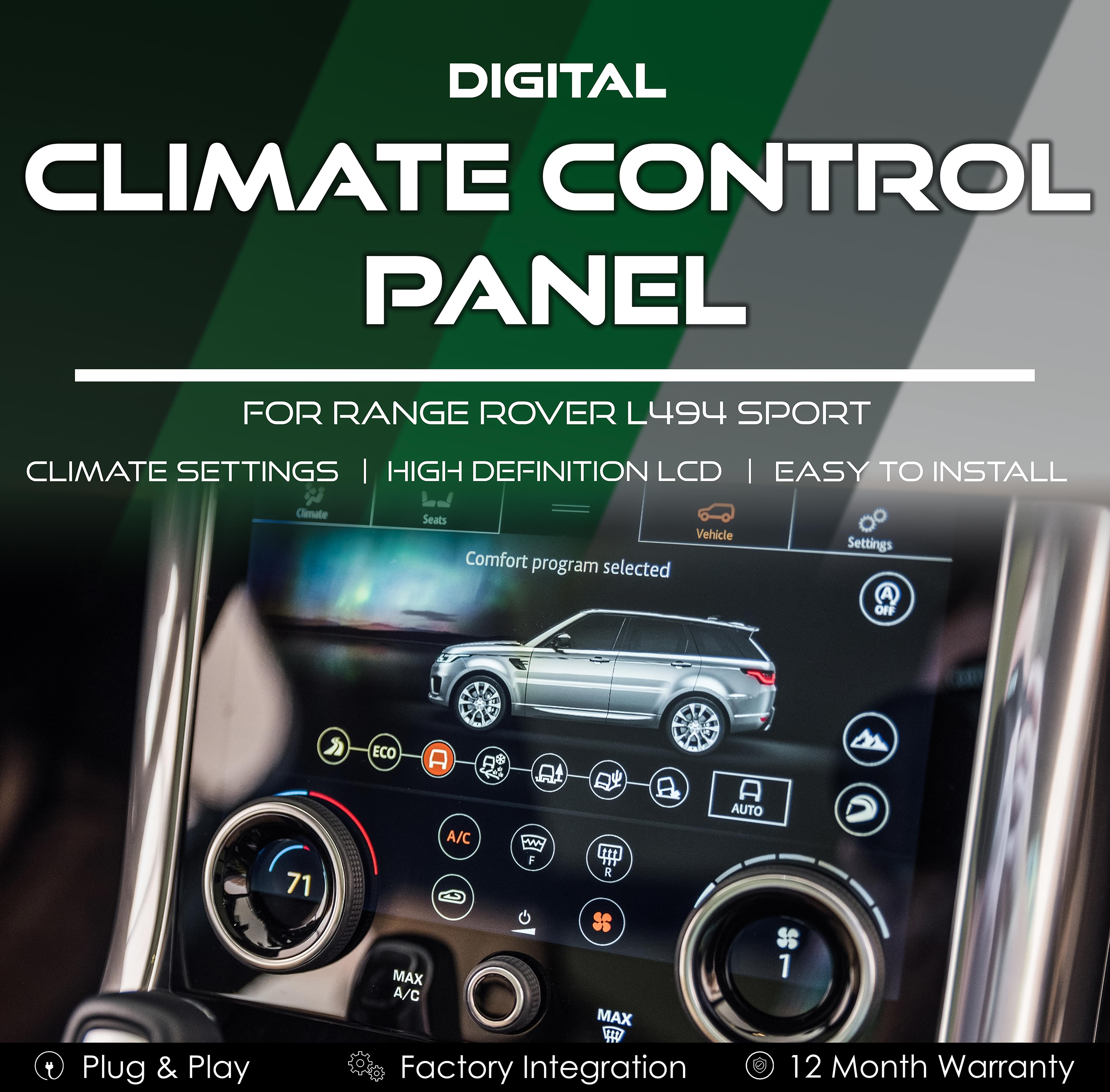 Range Rover L494 Sport Digital AC Climate Control Panel Retrofit