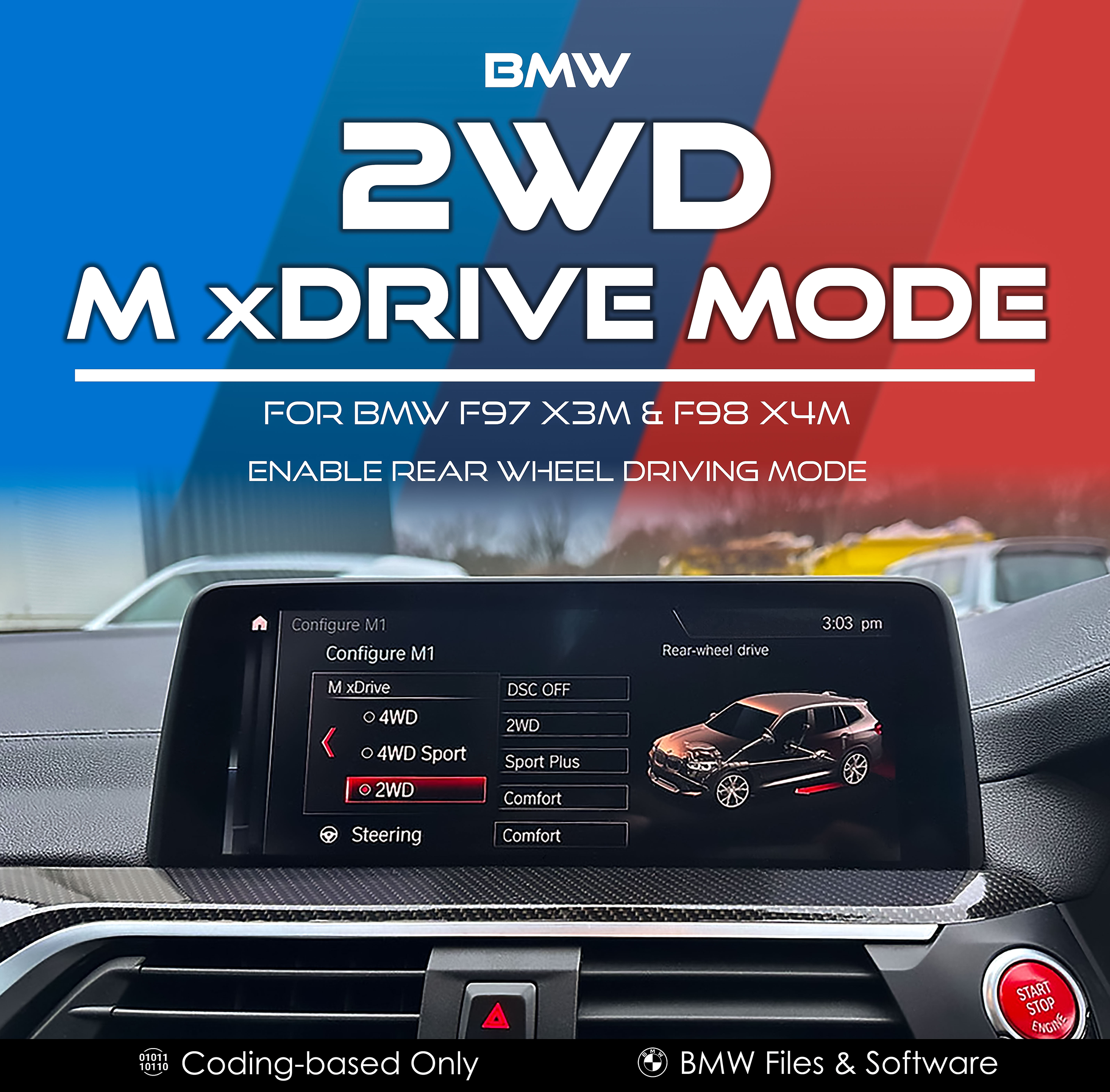 BMW 2WD M xDrive Mode for F97 X3M & F98 X4M