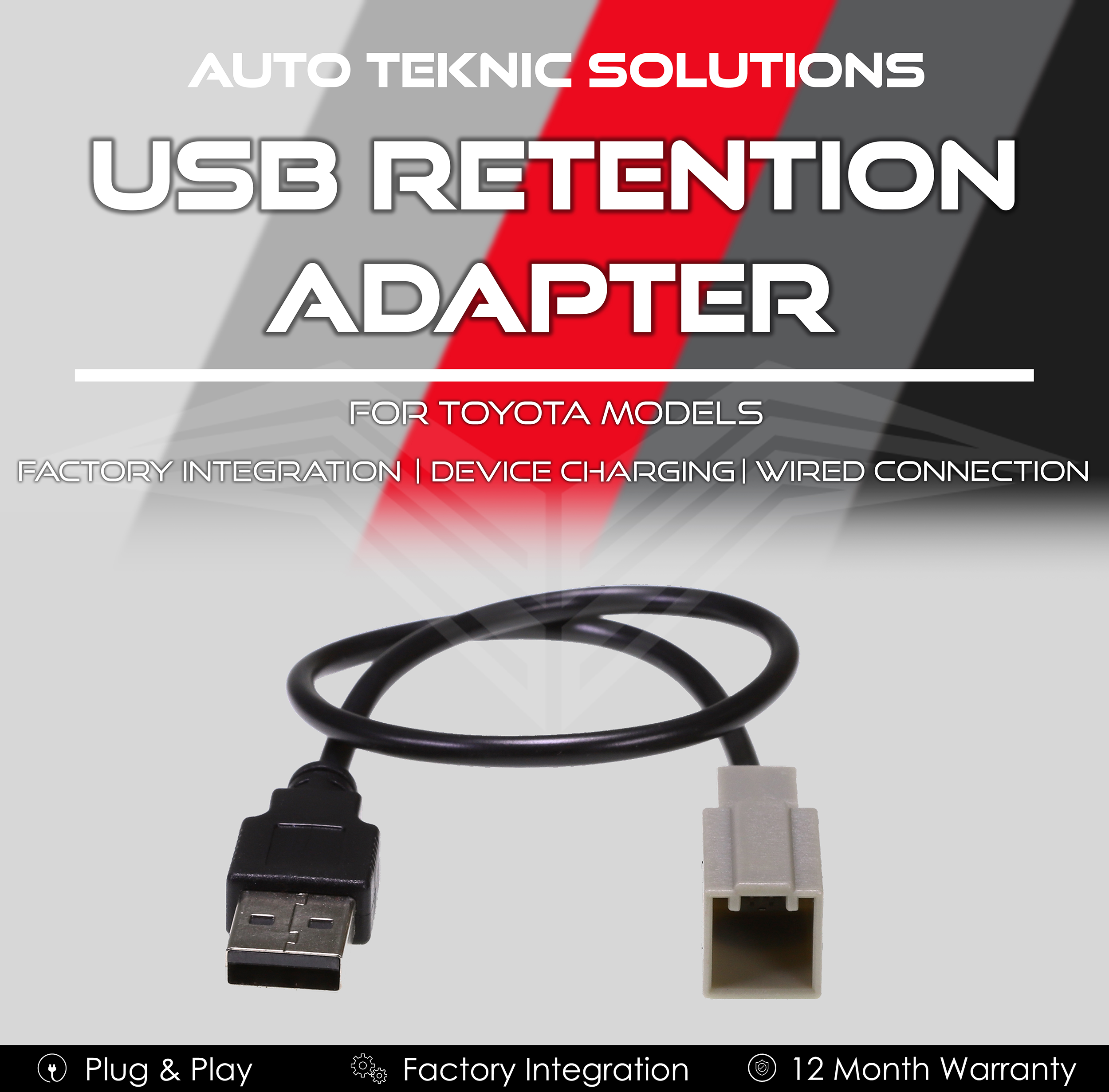 USB Retention Adapter for Toyota