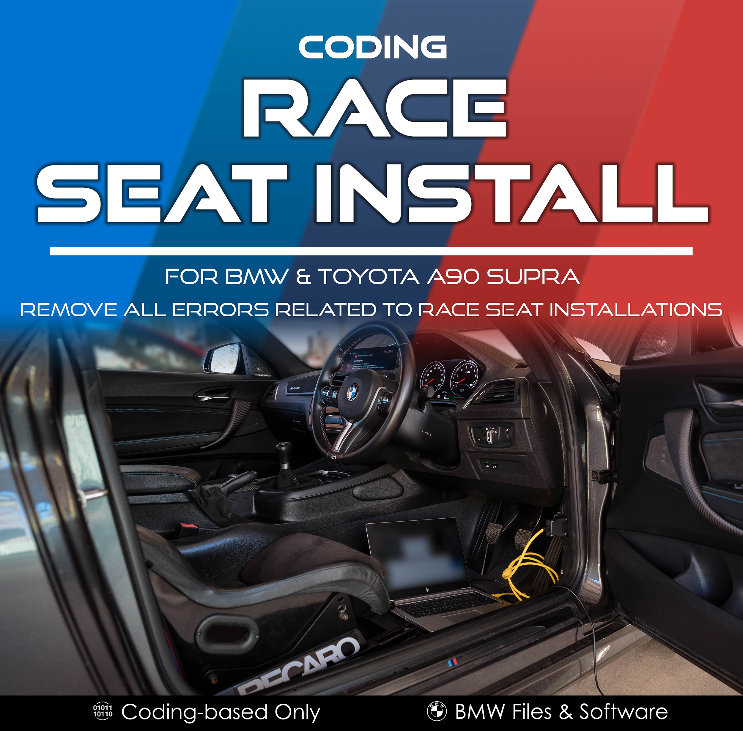 BMW F / G and Toyota A90 Supra Race Seat Installation Coding