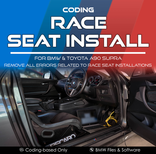 BMW F / G and Toyota A90 Supra Race Seat Installation Coding