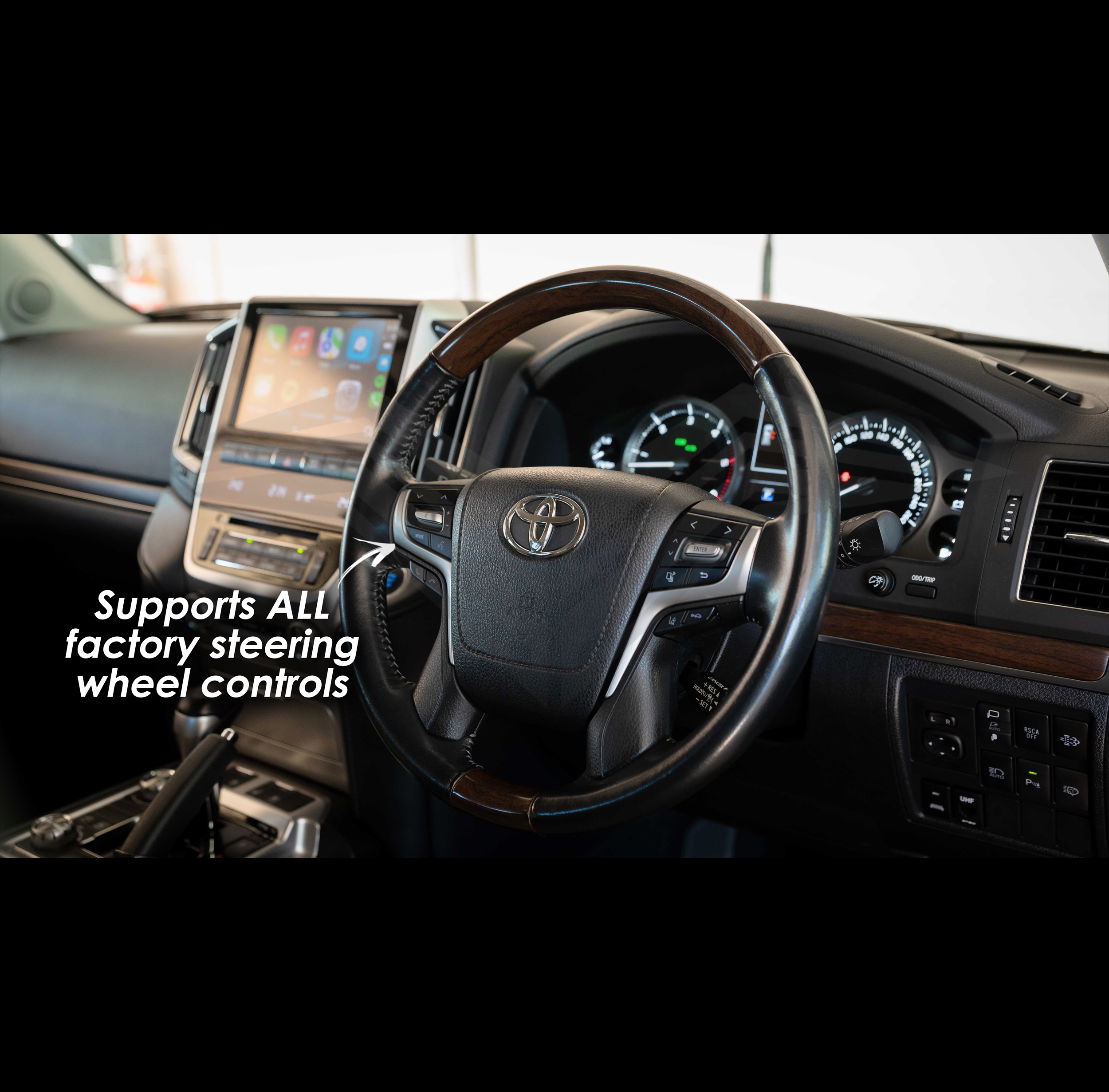 Apple CarPlay & Android Auto Integration for Toyota LC200 LandCruiser VX & Sahara 16-21