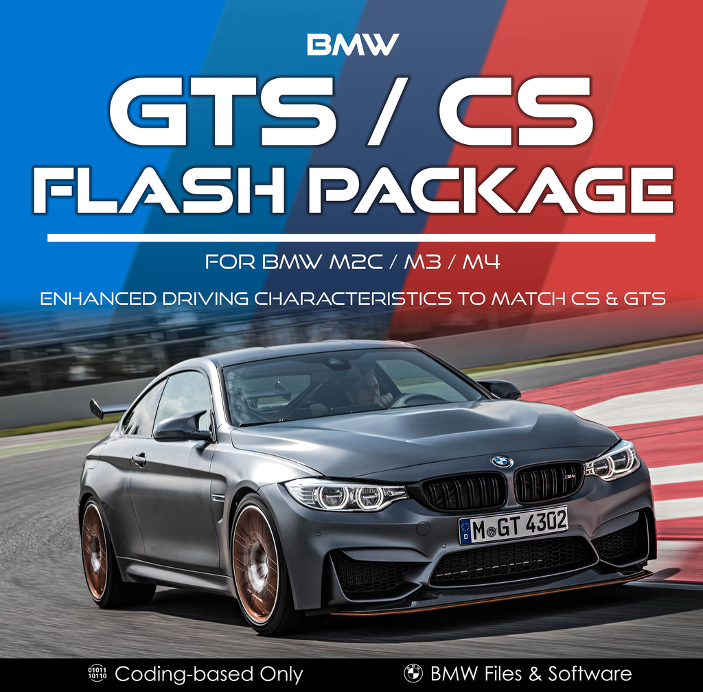 BMW GTS / CS Coding & Software Flash for F87 M2C / F80 M3 / F82 M4