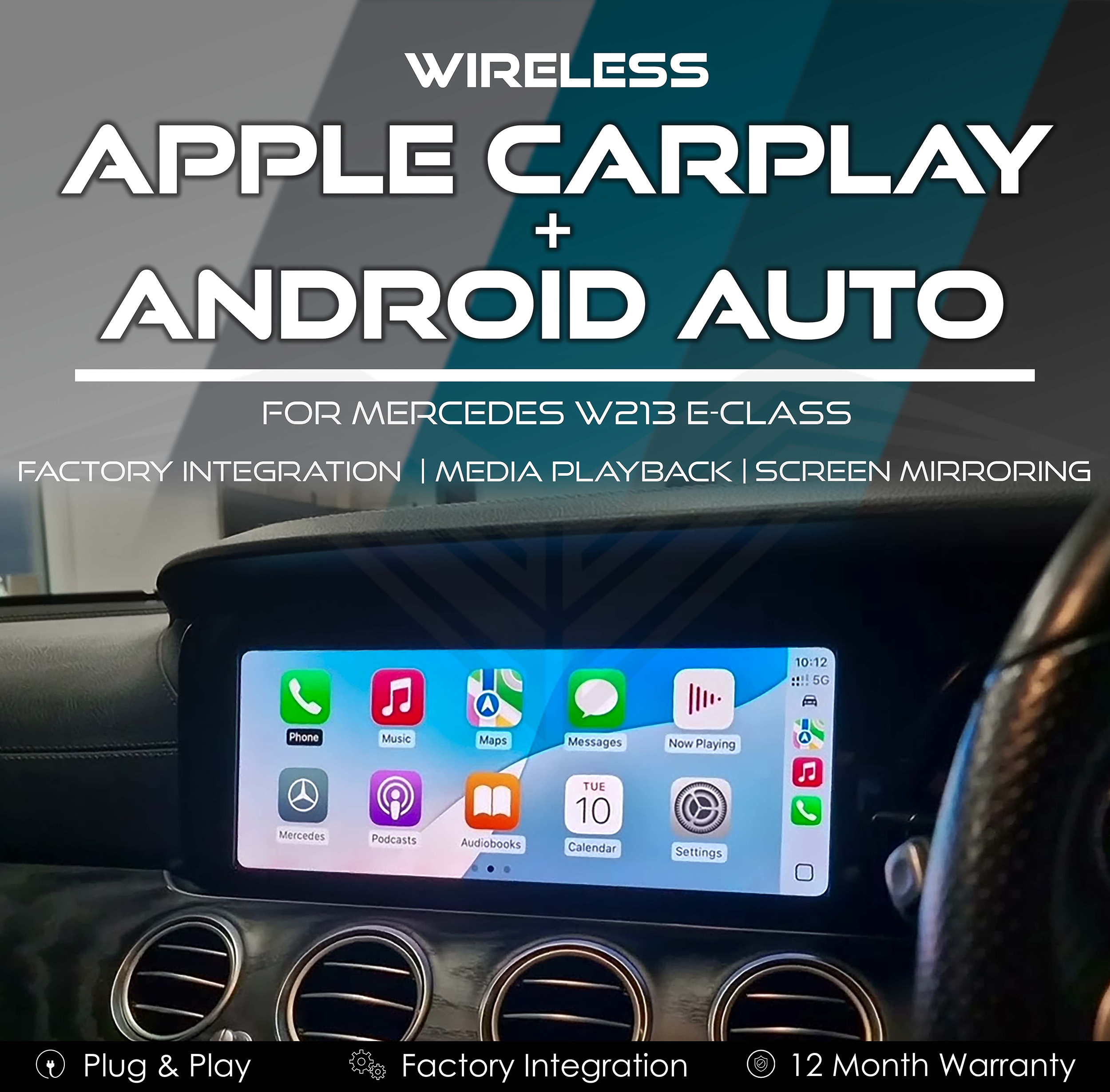 Wireless Apple CarPlay & Android Auto Integration for Mercedes W213 E Class